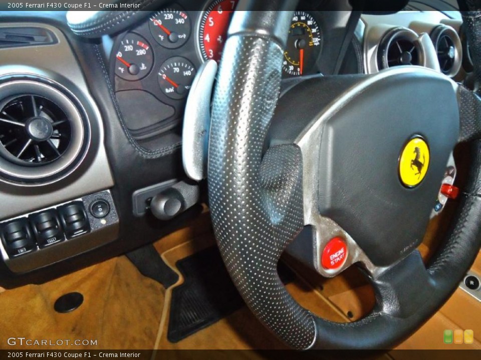 Crema Interior Steering Wheel for the 2005 Ferrari F430 Coupe F1 #41157668