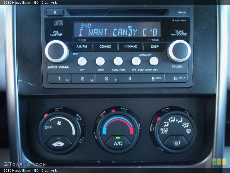 Gray Interior Controls for the 2010 Honda Element EX #41160376