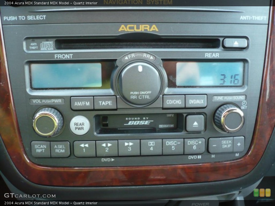 Quartz Interior Controls for the 2004 Acura MDX  #41160792