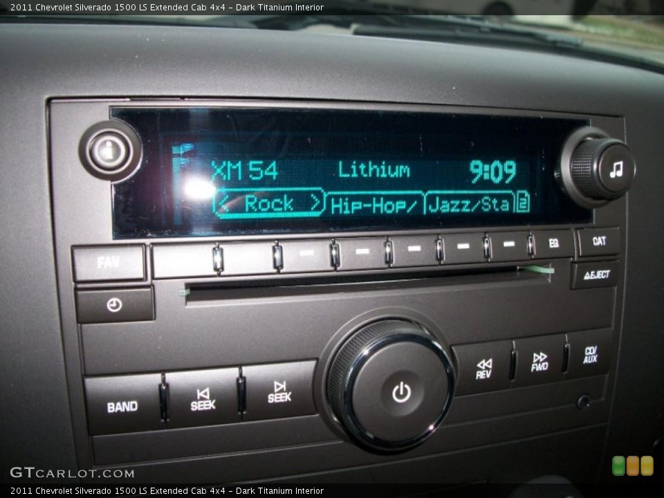 Dark Titanium Interior Controls for the 2011 Chevrolet Silverado 1500 LS Extended Cab 4x4 #41164836
