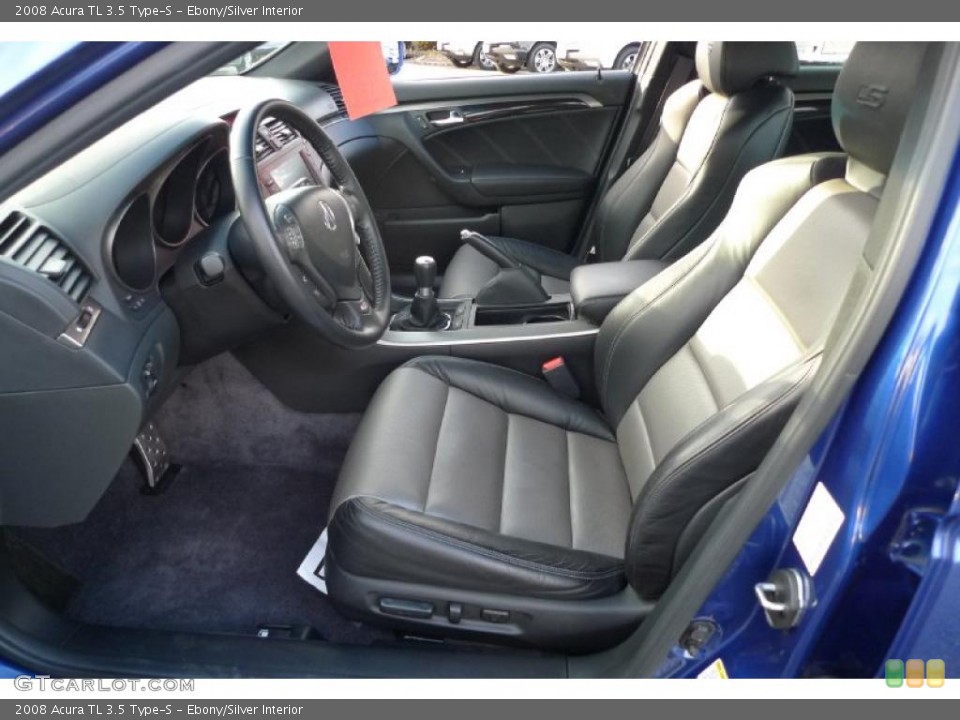 Ebony/Silver Interior Photo for the 2008 Acura TL 3.5 Type-S #41166816