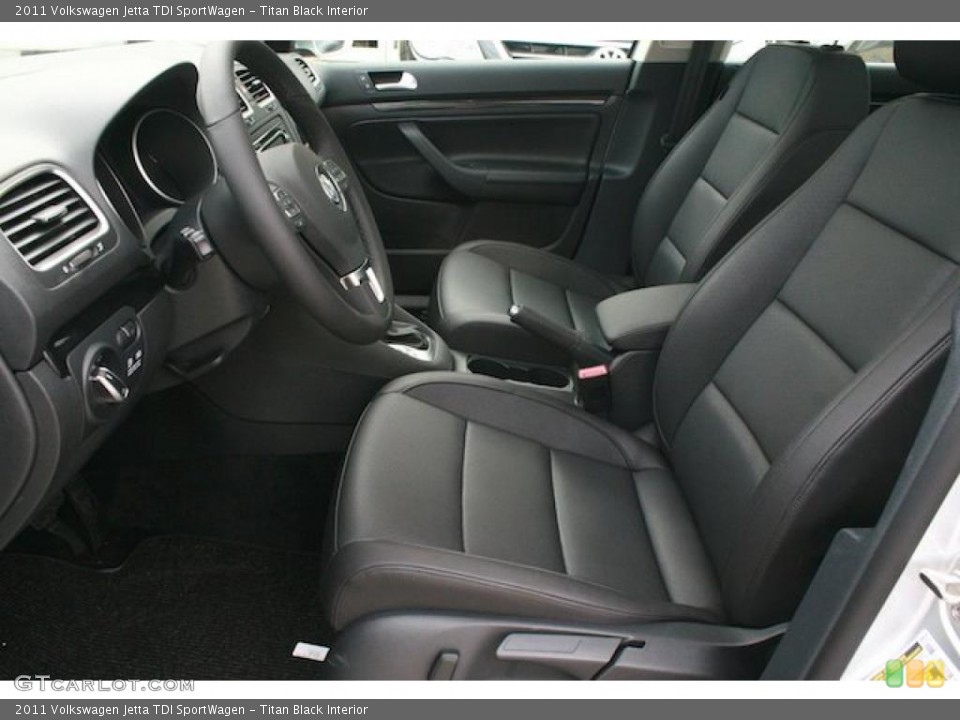 Titan Black Interior Photo for the 2011 Volkswagen Jetta TDI SportWagen #41166896