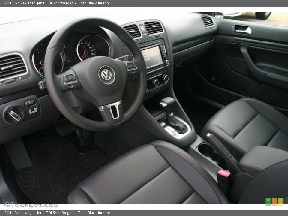 Titan Black Interior Prime Interior for the 2011 Volkswagen Jetta TDI SportWagen #41166989