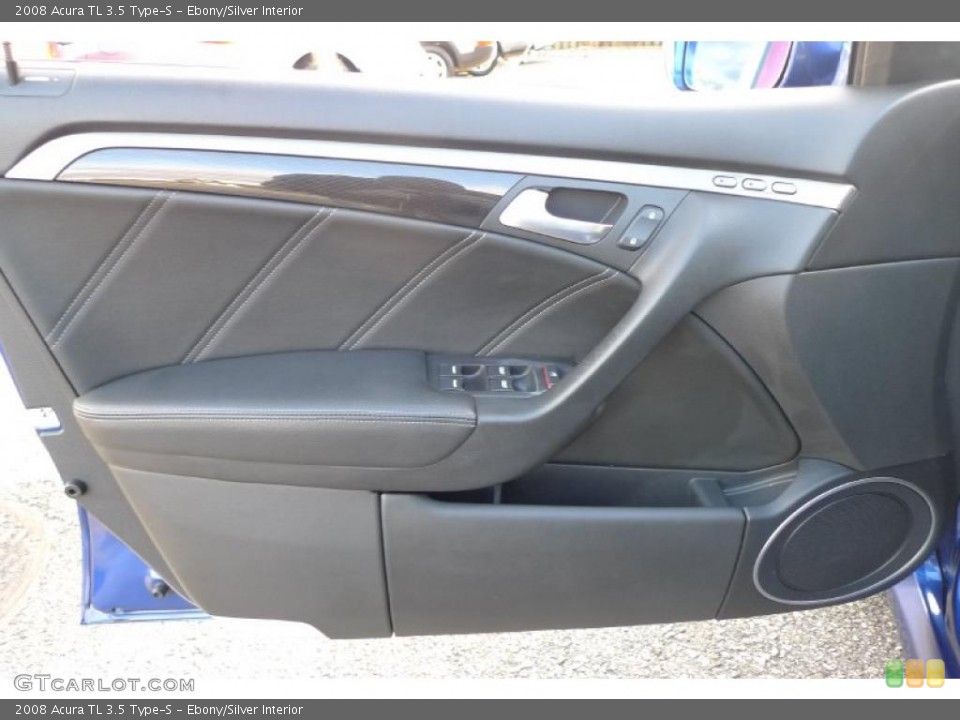 Ebony/Silver Interior Door Panel for the 2008 Acura TL 3.5 Type-S #41167137