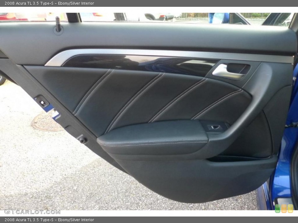 Ebony/Silver Interior Door Panel for the 2008 Acura TL 3.5 Type-S #41167221