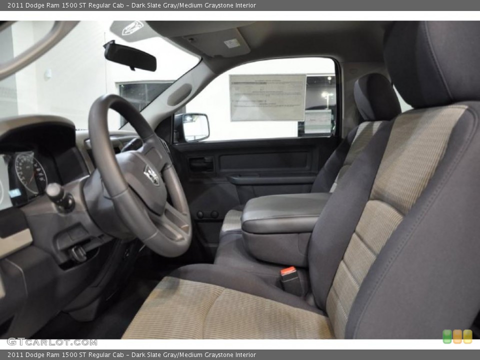 Dark Slate Gray/Medium Graystone Interior Photo for the 2011 Dodge Ram 1500 ST Regular Cab #41167309