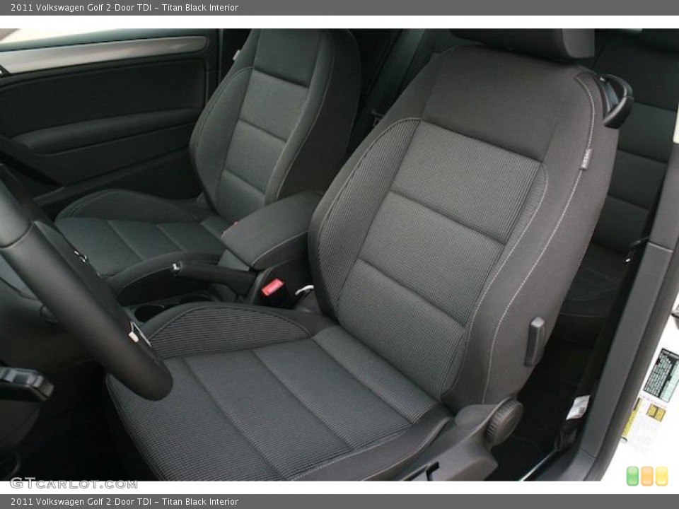 Titan Black Interior Photo for the 2011 Volkswagen Golf 2 Door TDI #41167341