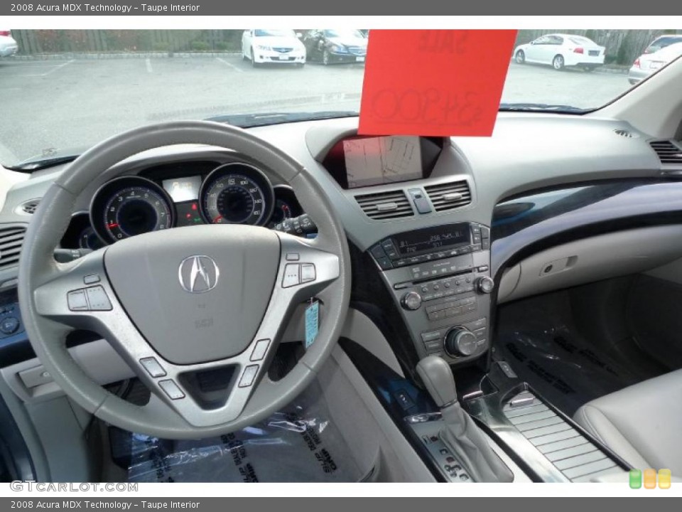 Taupe Interior Dashboard for the 2008 Acura MDX Technology #41168369