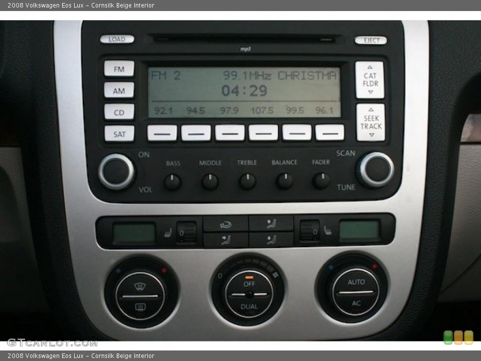 Cornsilk Beige Interior Controls for the 2008 Volkswagen Eos Lux #41168918