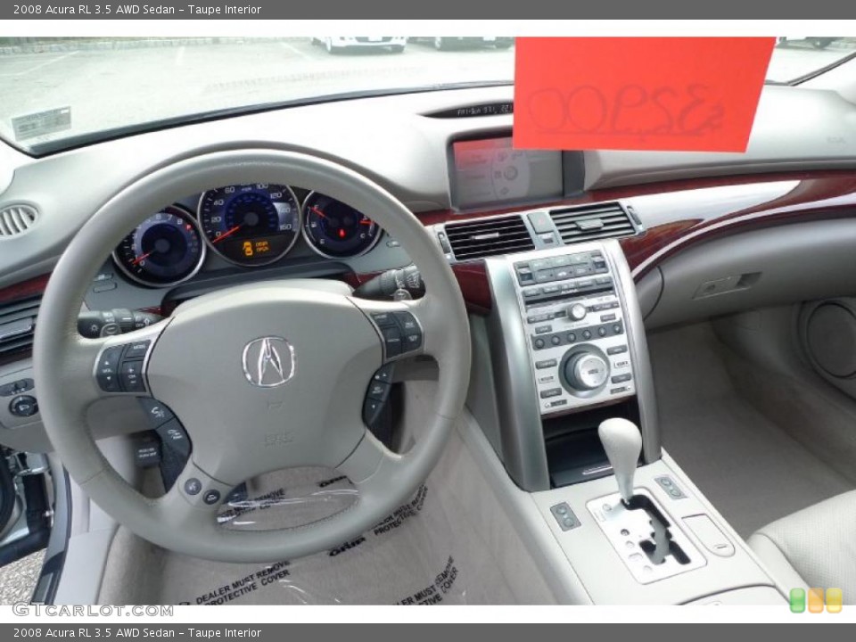 Taupe 2008 Acura RL Interiors