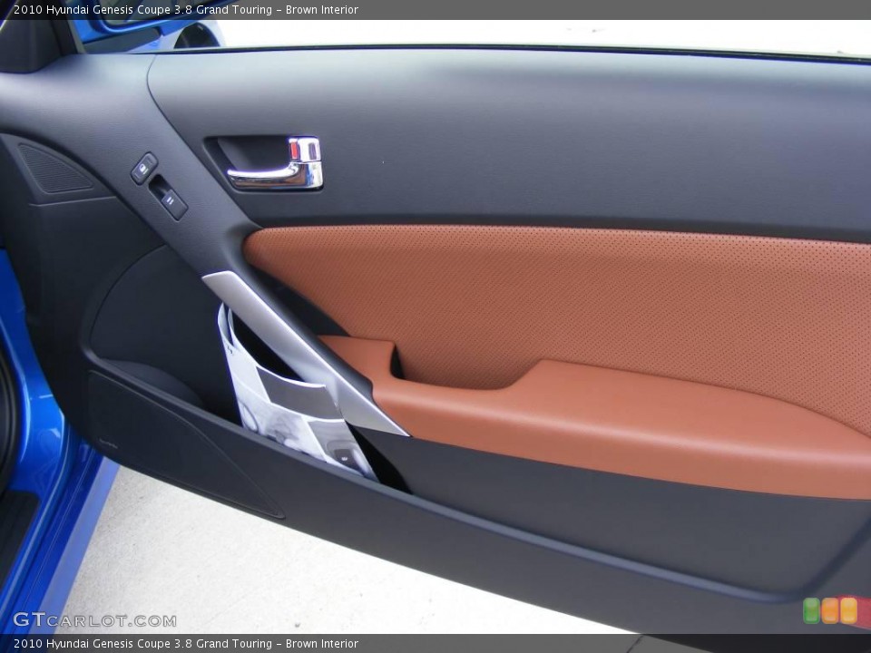 Brown Interior Door Panel for the 2010 Hyundai Genesis Coupe 3.8 Grand Touring #4116952