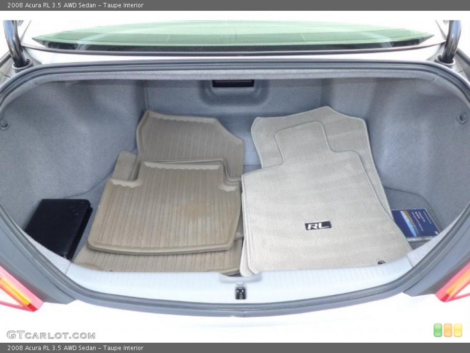 Taupe Interior Trunk for the 2008 Acura RL 3.5 AWD Sedan #41169674