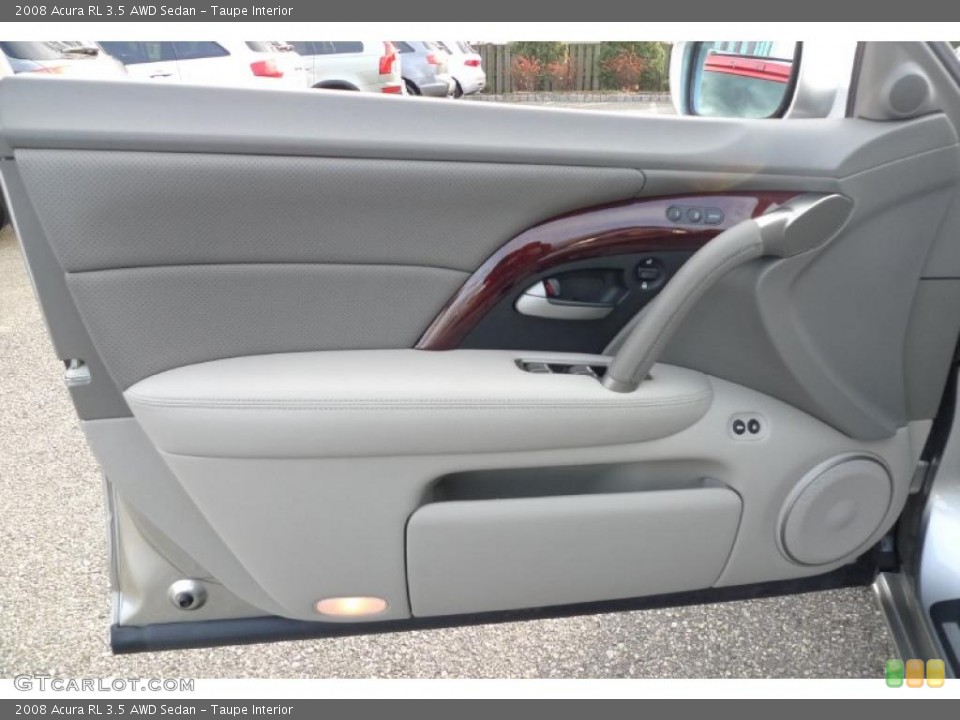 Taupe Interior Door Panel for the 2008 Acura RL 3.5 AWD Sedan #41169714