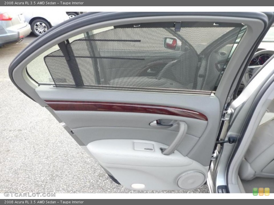 Taupe Interior Door Panel for the 2008 Acura RL 3.5 AWD Sedan #41169794
