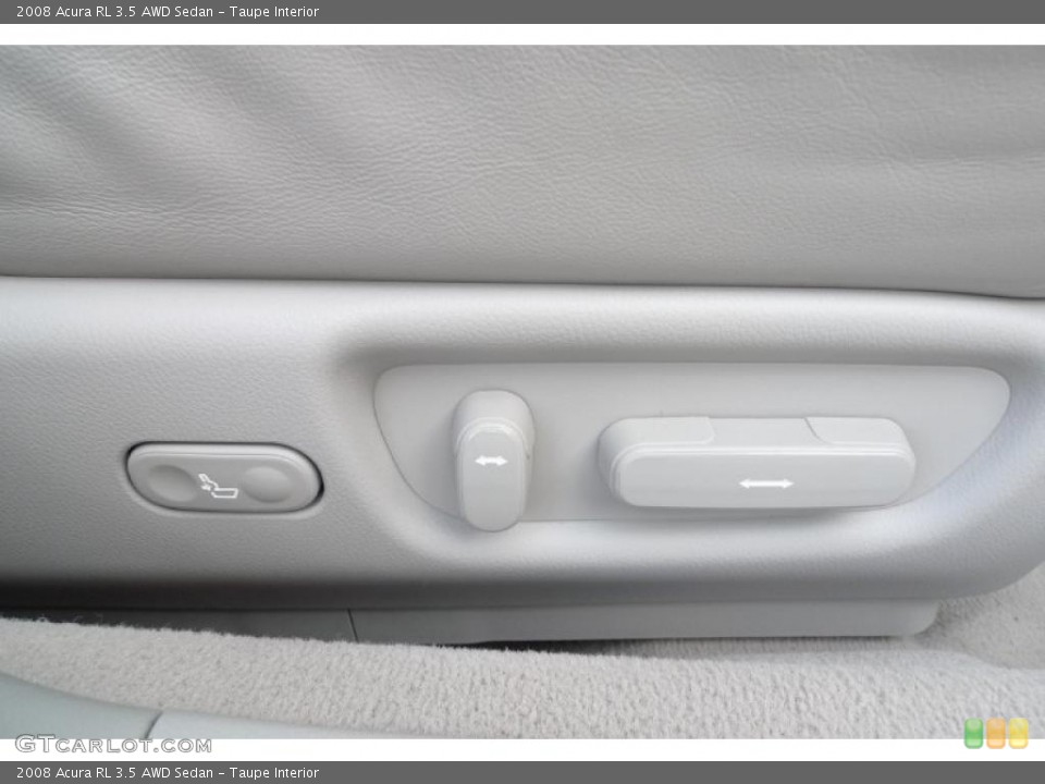 Taupe Interior Controls for the 2008 Acura RL 3.5 AWD Sedan #41169930