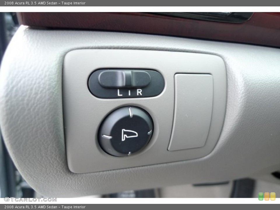 Taupe Interior Controls for the 2008 Acura RL 3.5 AWD Sedan #41169966