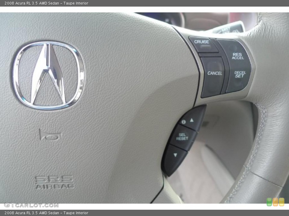 Taupe Interior Controls for the 2008 Acura RL 3.5 AWD Sedan #41170010