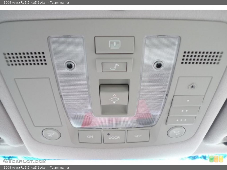 Taupe Interior Controls for the 2008 Acura RL 3.5 AWD Sedan #41170118