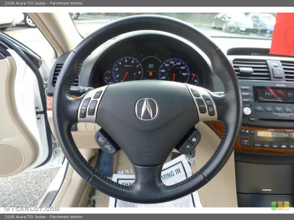 Parchment Interior Steering Wheel for the 2008 Acura TSX Sedan #41170674