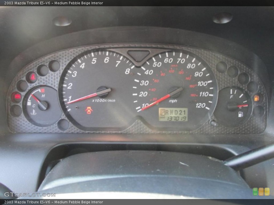 Medium Pebble Beige Interior Gauges for the 2003 Mazda Tribute ES-V6 #41171946