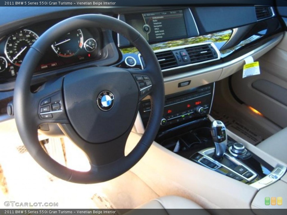 Venetian Beige Interior Prime Interior for the 2011 BMW 5 Series 550i Gran Turismo #41172026