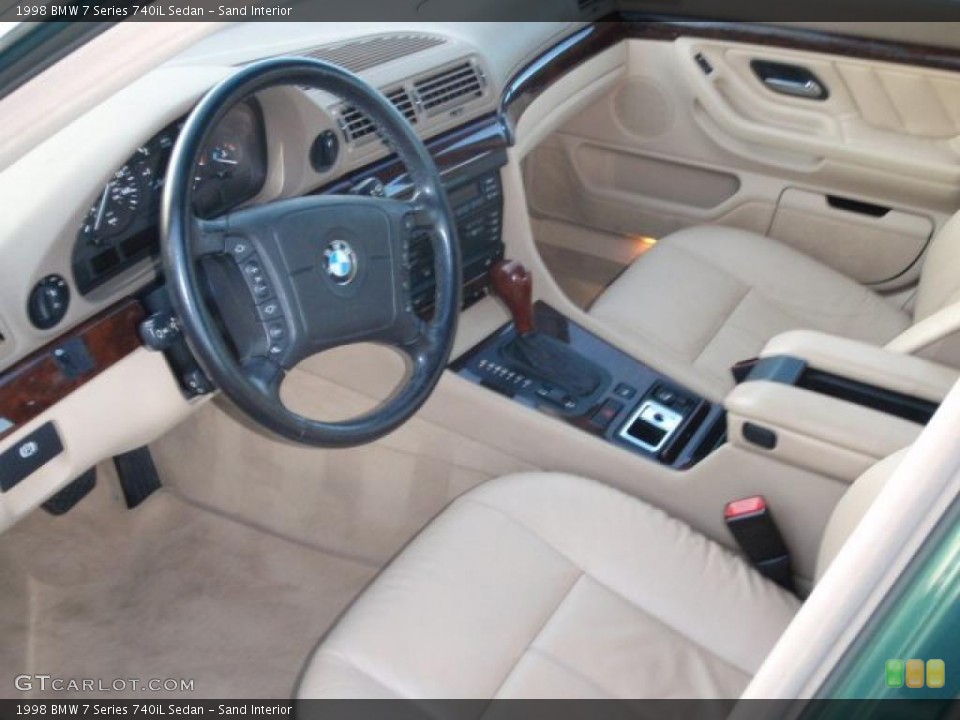 Sand Interior Prime Interior for the 1998 BMW 7 Series 740iL Sedan #41173778