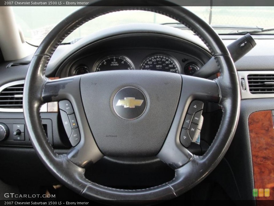 Ebony Interior Steering Wheel for the 2007 Chevrolet Suburban 1500 LS #41174606