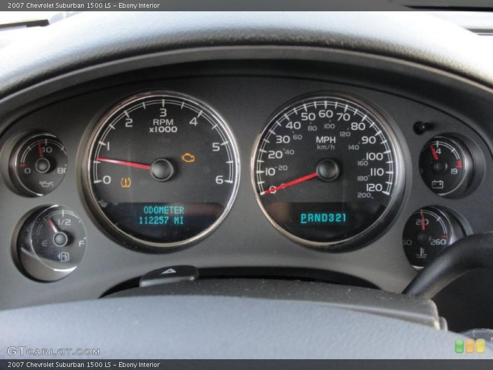 Ebony Interior Gauges for the 2007 Chevrolet Suburban 1500 LS #41174622