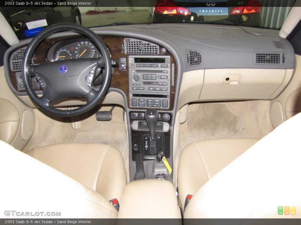 Sand Beige Interior Dashboard for the 2003 Saab 9-5 Arc Sedan #41175314