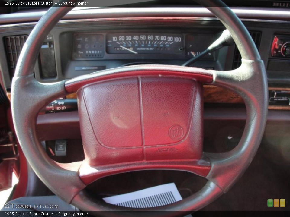 Burgundy Interior Steering Wheel for the 1995 Buick LeSabre Custom #41176470