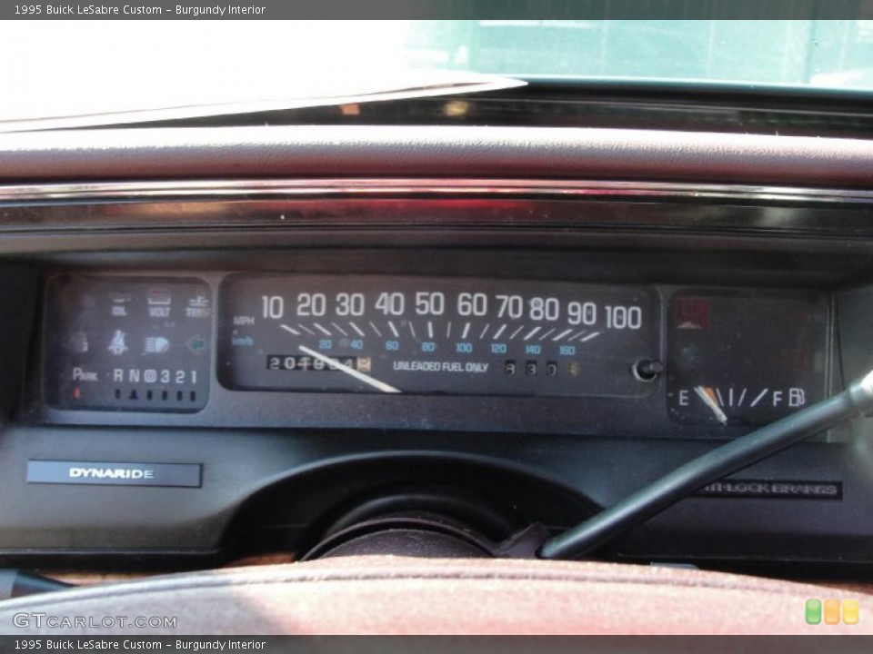 Burgundy Interior Gauges for the 1995 Buick LeSabre Custom #41176474