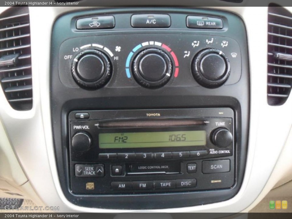 Ivory Interior Controls for the 2004 Toyota Highlander I4 #41178170