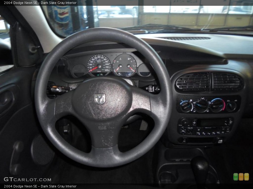 Dark Slate Gray Interior Steering Wheel for the 2004 Dodge Neon SE #41182074