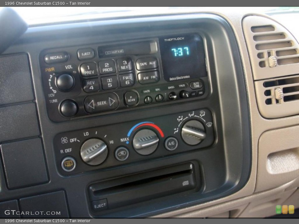 Tan Interior Controls for the 1996 Chevrolet Suburban C1500 #41183314
