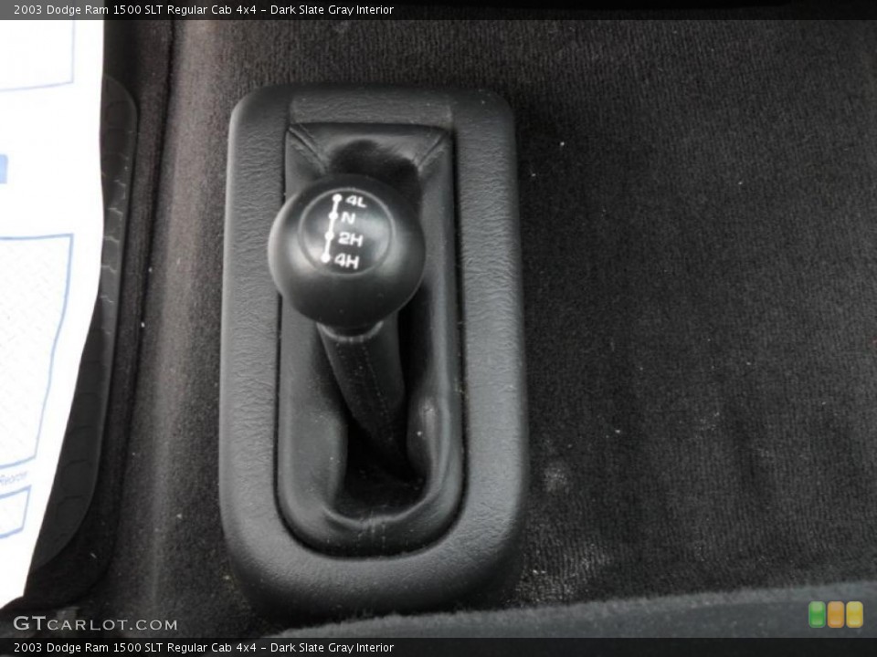 Dark Slate Gray Interior Controls for the 2003 Dodge Ram 1500 SLT Regular Cab 4x4 #41183602