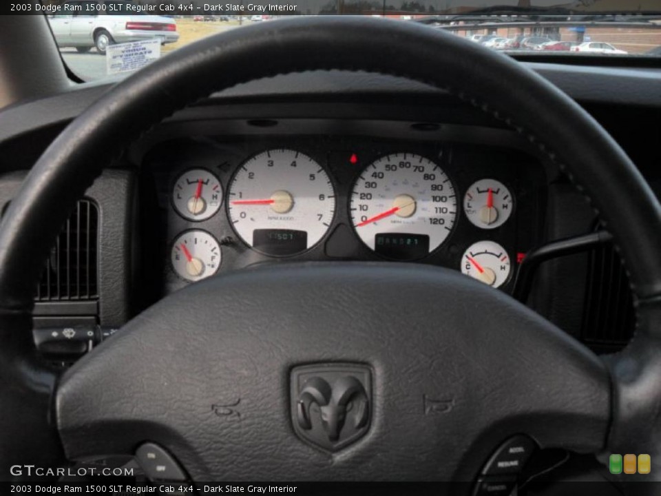 Dark Slate Gray Interior Gauges for the 2003 Dodge Ram 1500 SLT Regular Cab 4x4 #41183630