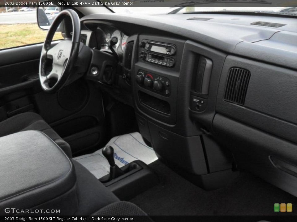 Dark Slate Gray Interior Dashboard for the 2003 Dodge Ram 1500 SLT Regular Cab 4x4 #41183734
