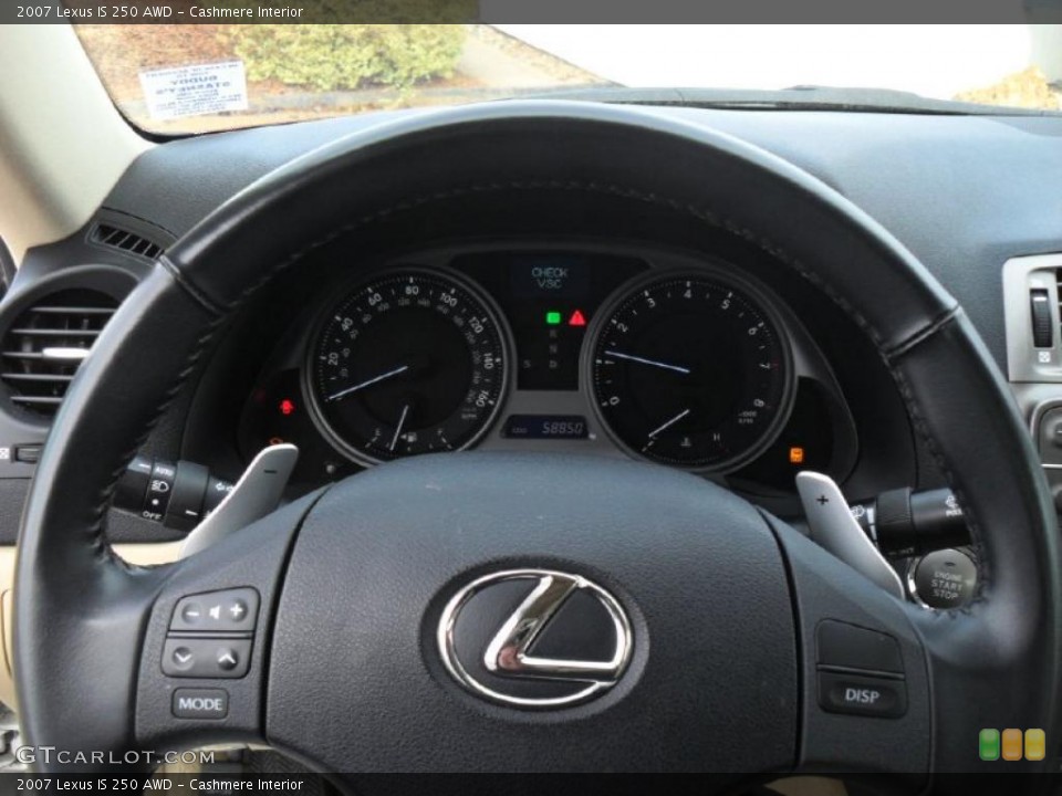 Cashmere Interior Gauges for the 2007 Lexus IS 250 AWD #41183991