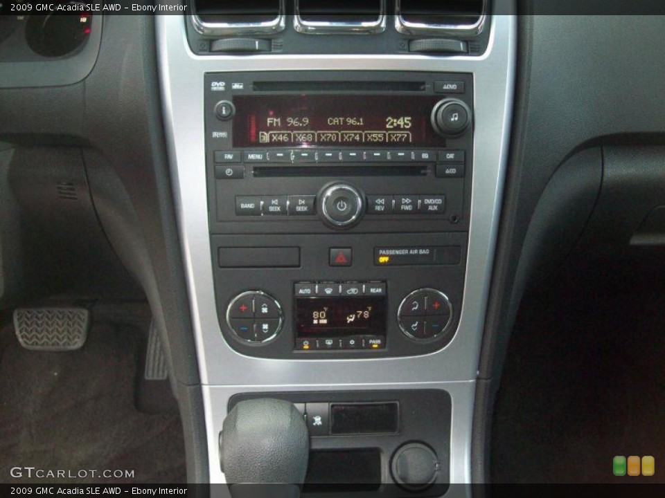 Ebony Interior Controls for the 2009 GMC Acadia SLE AWD #41185638