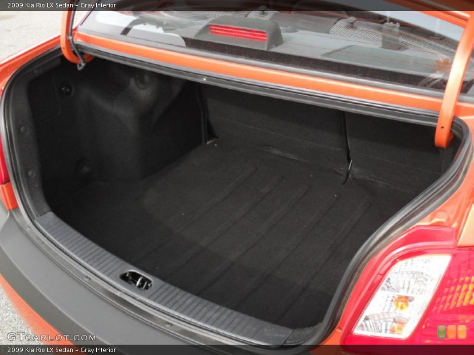 Gray Interior Trunk for the 2009 Kia Rio LX Sedan #41187674