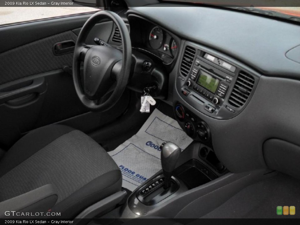 Gray Interior Photo for the 2009 Kia Rio LX Sedan #41187730