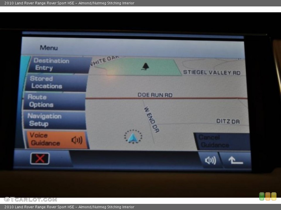 Almond/Nutmeg Stitching Interior Navigation for the 2010 Land Rover Range Rover Sport HSE #41188050
