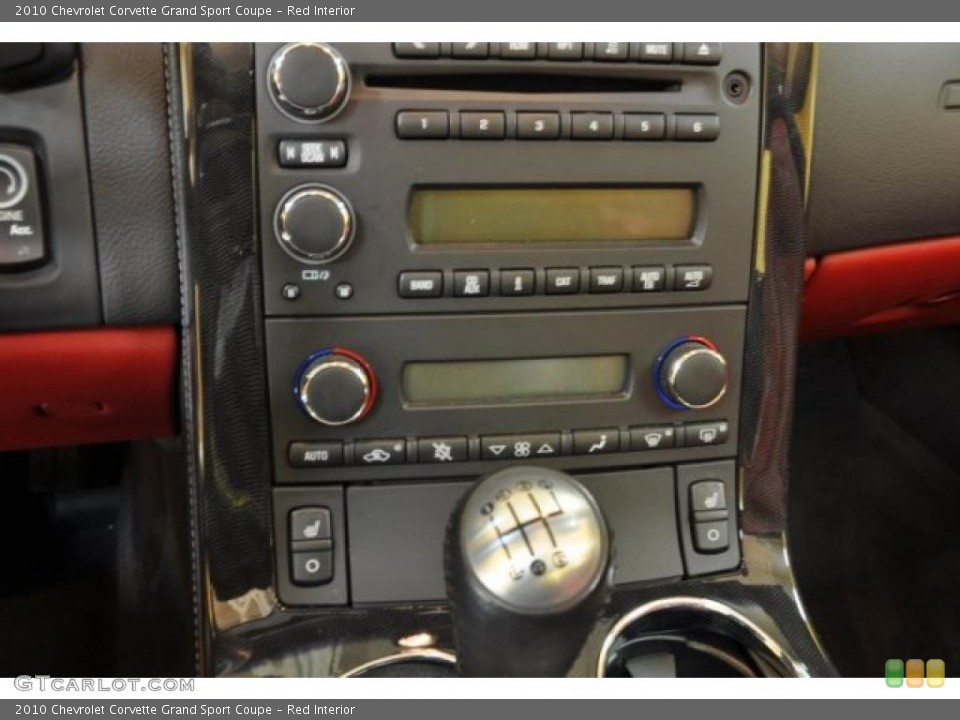 Red Interior Controls for the 2010 Chevrolet Corvette Grand Sport Coupe #41189262