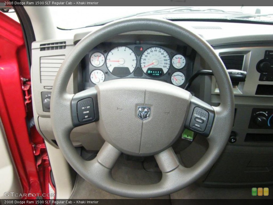 Khaki Interior Steering Wheel for the 2008 Dodge Ram 1500 SLT Regular Cab #41189658