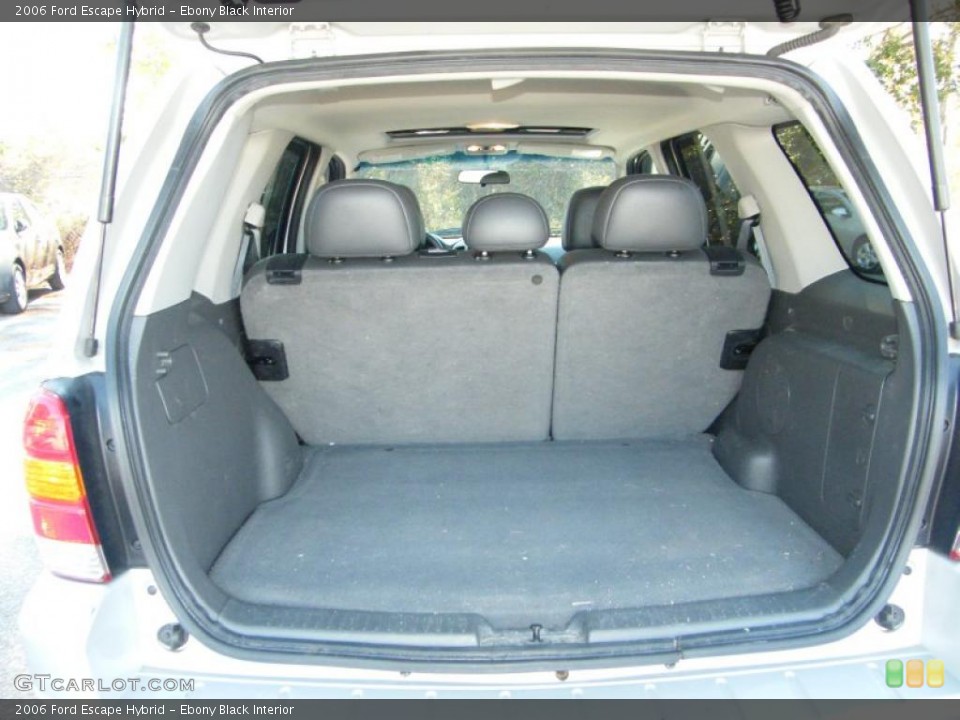 Ebony Black Interior Trunk for the 2006 Ford Escape Hybrid #41191066
