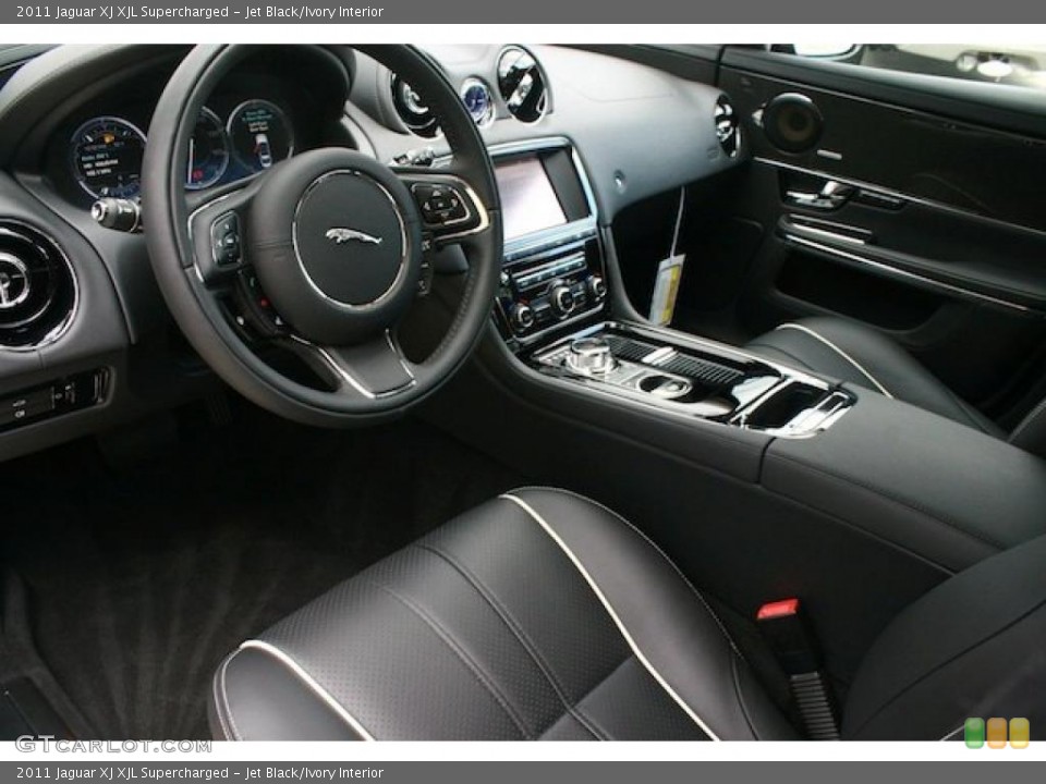 Jet Black/Ivory Interior Prime Interior for the 2011 Jaguar XJ XJL Supercharged #41192254