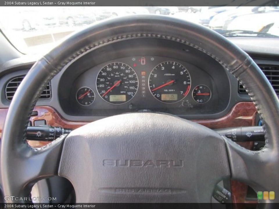 Gray Moquette Interior Steering Wheel for the 2004 Subaru Legacy L Sedan #41192506