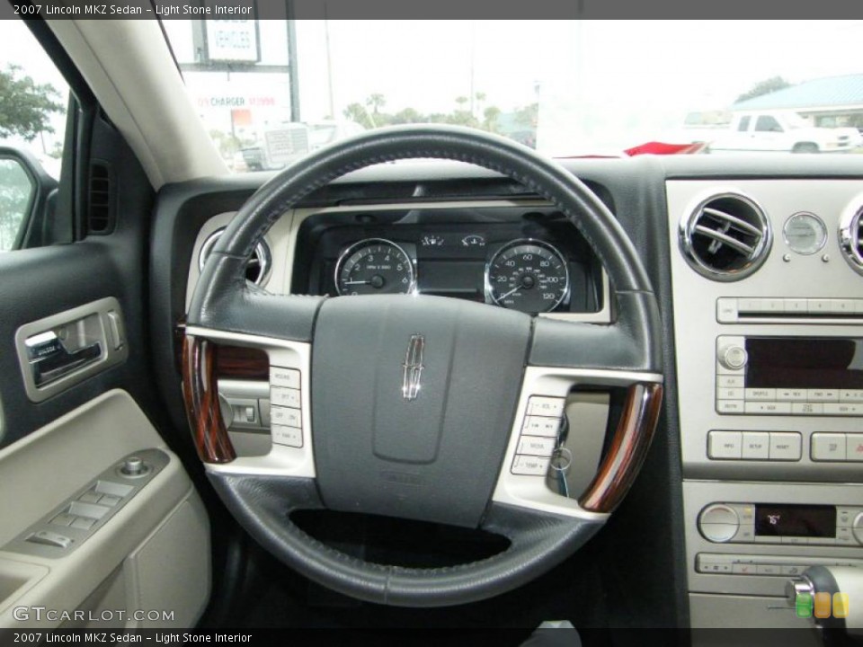 Light Stone Interior Steering Wheel for the 2007 Lincoln MKZ Sedan #41193074