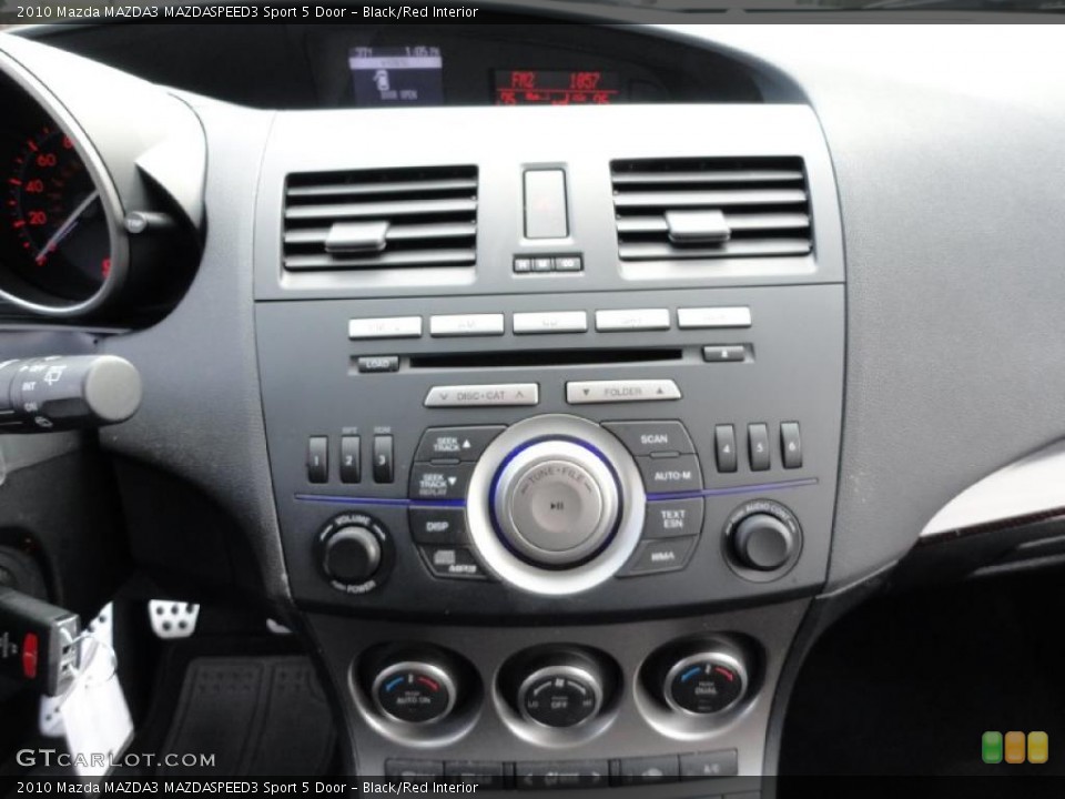 Black/Red Interior Controls for the 2010 Mazda MAZDA3 MAZDASPEED3 Sport 5 Door #41196494