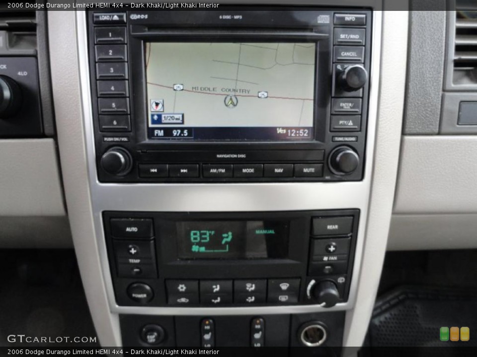 Dark Khaki/Light Khaki Interior Navigation for the 2006 Dodge Durango Limited HEMI 4x4 #41197662